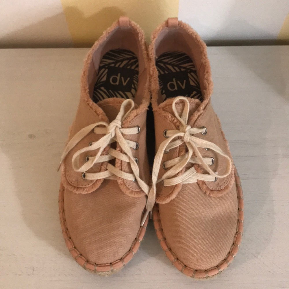 Dusty pink espadrilles